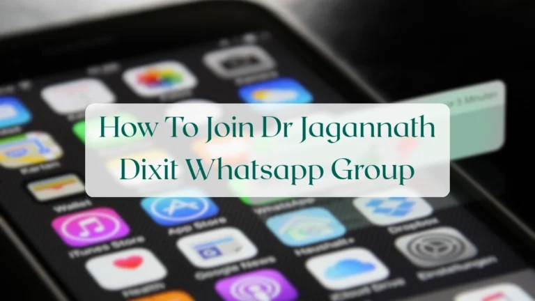 How To Join Dr Jagannath Dixit Whatsapp Group - Calls & Groups Featured Image