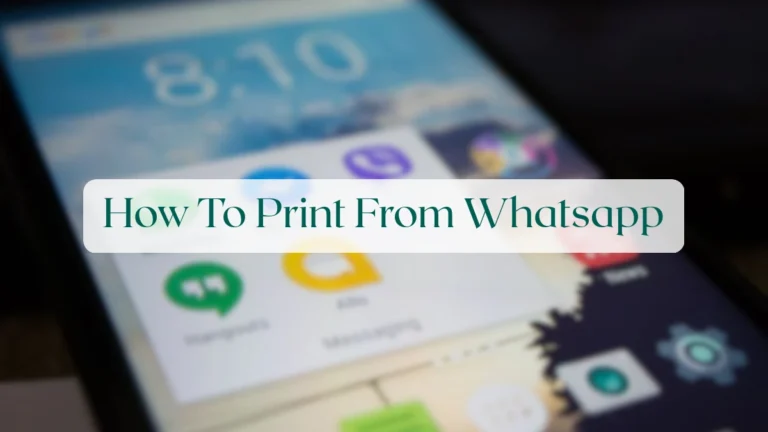 How To Print From Whatsapp - Chats & Messaging Featured Image